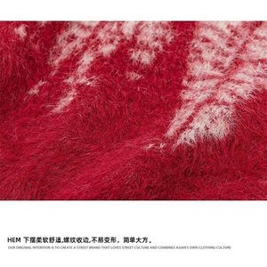 设计感潮流新中式盘扣软糯针织衫男女可穿时尚百搭渐变长袖毛衣图片