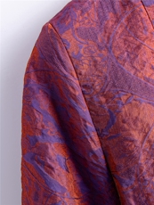 时尚宽松休闲新中式提花衬衫暗花短款小衫女，女装衬衫，水衣源