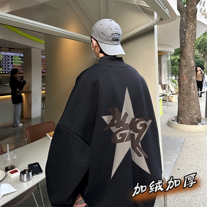 男装加绒 加厚 高领 卫衣落肩袖B239-G68-P48图片