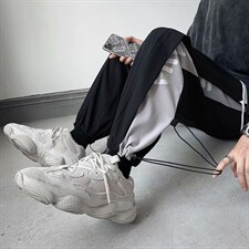 夏季裤子男士宽松休闲束脚裤中性运动裤百搭潮流韩版潮BK97-p30,男装休闲裤,星座1008-1