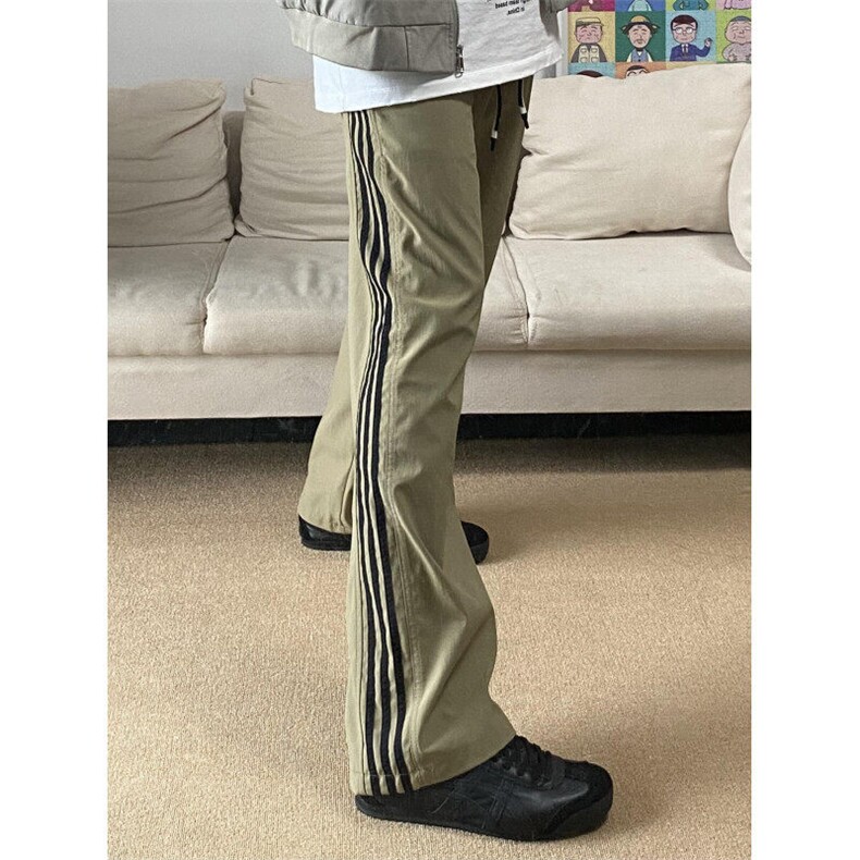 【有货】BN02CC-P45 三条杠裤子男户外宽松直筒侧边条纹休闲裤图片