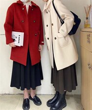 冬季呢料大衣，女装毛呢外套，品晗