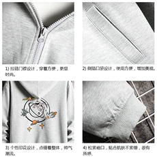 KS21142-P38加绒款-P43连帽开衫卫衣男运动外套大码班服网格，男装卫衣，电商A040A