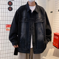美式复古高街牛仔外套男秋季ins潮牌扎染hiphop宽松夹克JK885-P68，男装夹克，星座1008