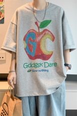 已注册/夏季新款内景慵懒百搭短袖T恤男潮宽松打底衫DT00590/P25，男装T恤，电商B316