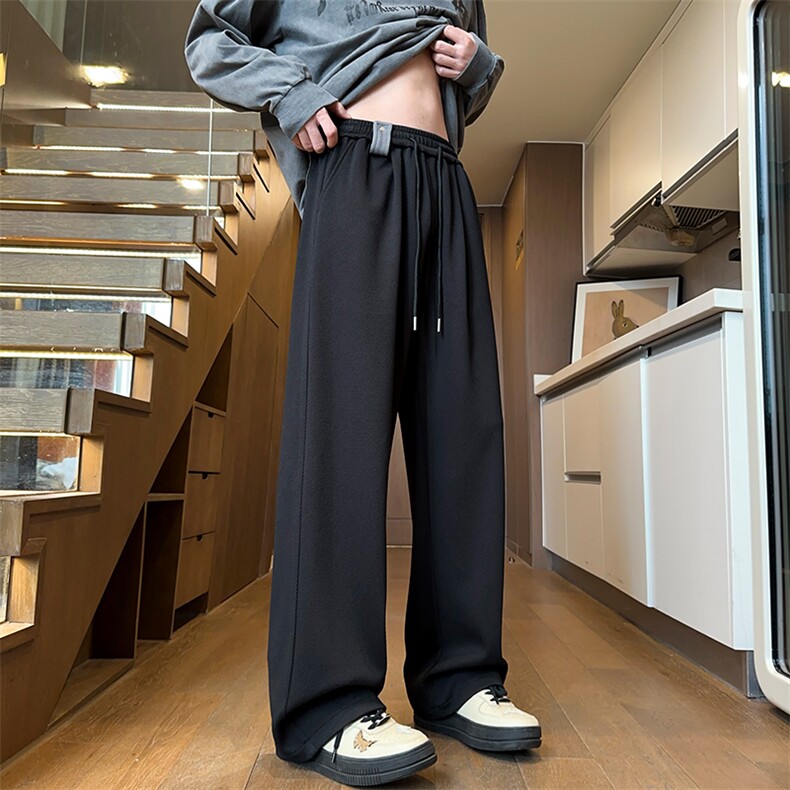 2026春季新款时尚设计菠萝格运动休闲裤宽松阔腿裤K5602特P30控58，男装休闲裤，电商A001