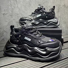 X4598-298高帮鞋男新款厚底板鞋中帮休闲运动老爹鞋，男鞋靴子，星座1407-3