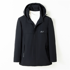 中年男士灰鸭绒羽绒服男冬季休闲爸爸冬装外套上衣ALXB2112-P240，男装羽绒服，电商B212（原钱塘6029）