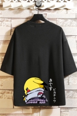 Q11036-P30春夏季七分袖t恤男大码五分袖男短袖中袖砖墙挂拍，男装T恤，电商A040A