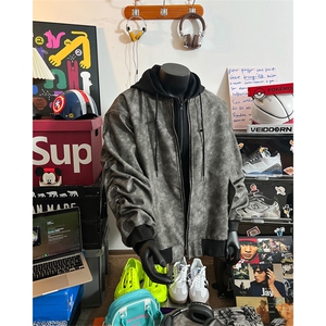 美式pu皮假两件夹克外套男 CP112-特p95图片