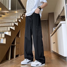 休闲裤男士韩版潮流痞子是口袋百搭2024夏秋ins宽松长裤K5552-P36，男装休闲裤，星座412-3