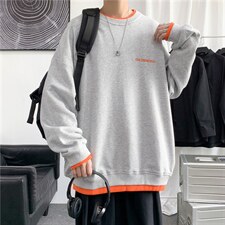 2024秋装新款卫衣男圆领休闲韩版潮流青年上衣A161-2-Y752-P35，男装卫衣，电商A161-2