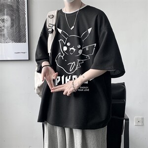 HT73078-P22 华夫格t恤男短袖男大码五分袖 大皂风图片