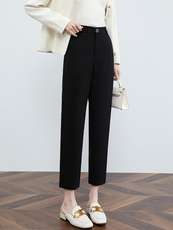 西装裤春秋季高腰显瘦烟管裤大码小个子工作职业西裤正装裤，女装休闲裤，云美莎专业女裤-全店现货