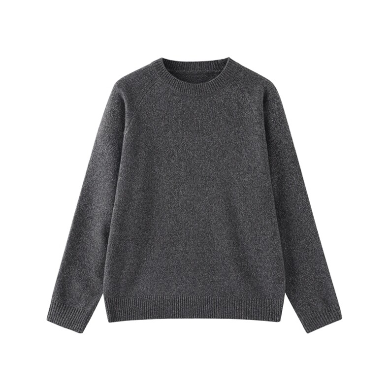 2025年秋季时尚百搭通勤简约休闲圆领插肩套袖，女装针织衫/毛衣，暖烁特种纱工厂店