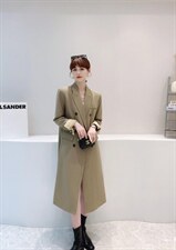 现货/韩系长款西装外套档口主推，女装西装，HEMAIXI 和麥熙