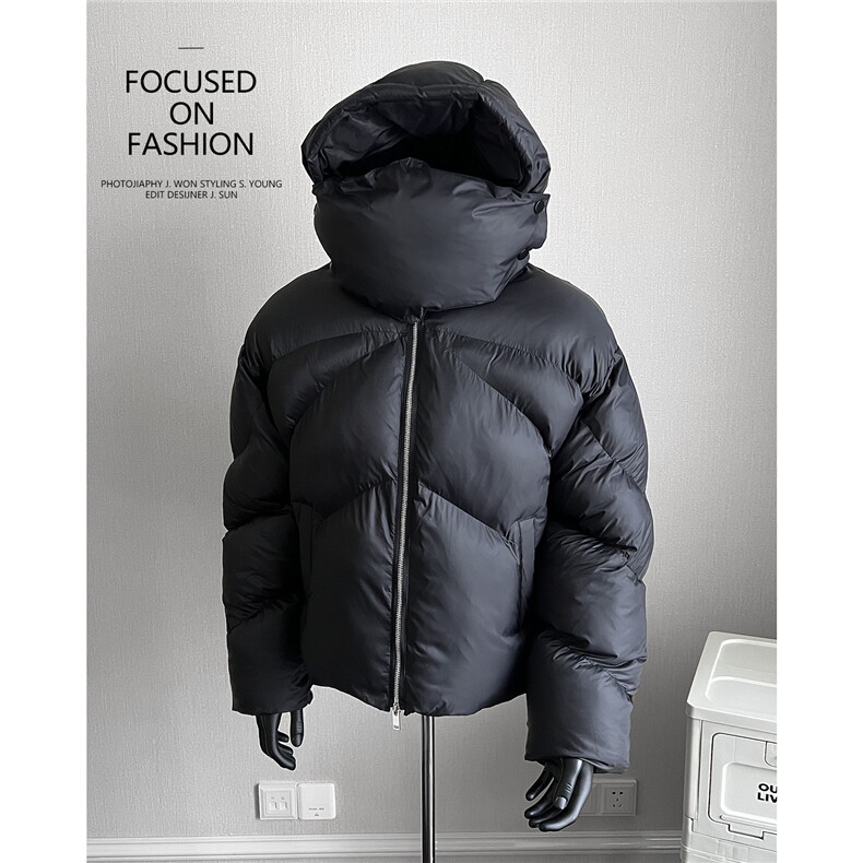防风设计面包服夹棉连帽棉衣灰色25089/P188控228,男装棉衣,电商A242