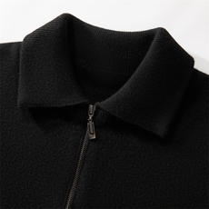 男士翻领毛衣秋冬季新款舒适潮流时尚百搭宽松羊绒衫，男装羊绒套衫，忠诺羊绒高端店