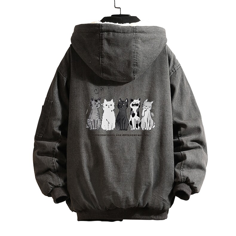 NM53100-P140牛仔外套男大码加厚加绒衣男羊羔毛服男,男装棉衣,电商A040A