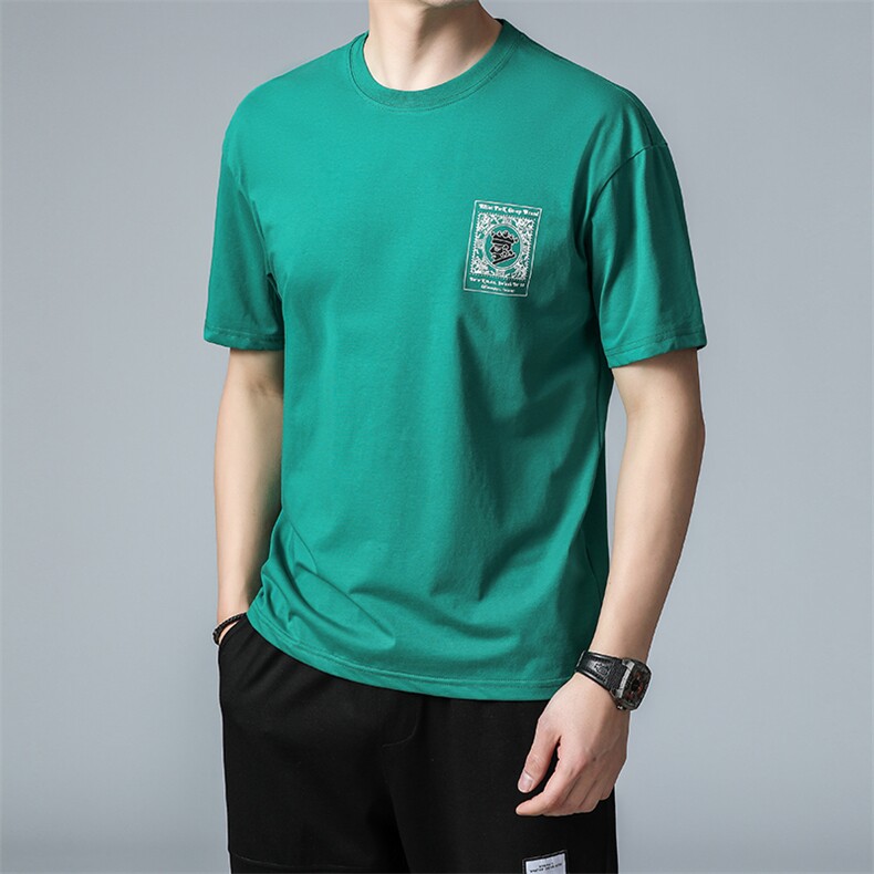 夏季薄款短袖T恤男士休闲宽松圆领上衣服新款潮流T恤YF1807-P50,男装T恤,星座1105-3