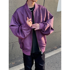 港风日系复古设计感贴袋拼接立领夹克男 XZ213-JK4321-P108控128图片