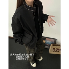 现货钉珠夹克，男装夹克，星座910A