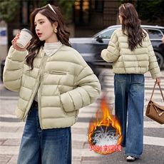 90白鸭绒羽绒服2025年冬季新款时尚圆领保暖羽绒服女，女装羽绒服，沁沁公主
