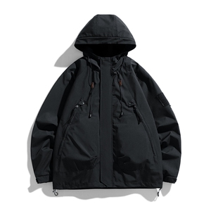 冲锋衣男高品纯色宽松夹克外套DSA157B-J90-P60图片