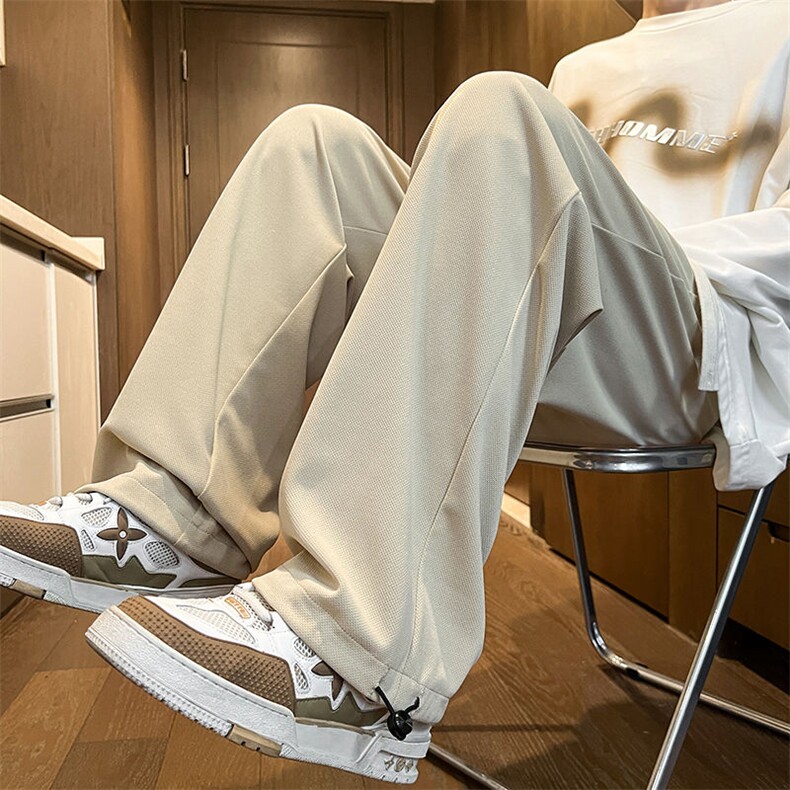 KP769P40港风菠萝棉休闲裤宽松运动裤拖地裤束脚裤男，女装休闲裤，星座1204-3