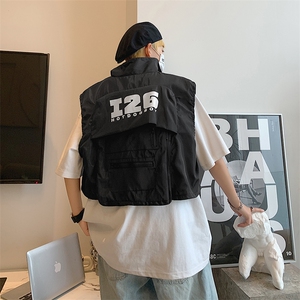 街头潮流机能风战术马甲背心男工装夏季无袖坎肩马夹MJ032-P45图片