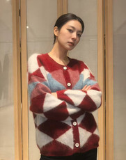 2026年秋季时尚百搭天然气简约休闲加厚菱形格圆领,女装羊毛衫,美轩羊绒, 2026年秋季时尚百搭天然气简约休闲加厚菱形格圆领,女装羊毛衫,美轩羊绒,