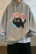 连帽卫衣男大码胖子帽衫大号运动服WY2454-P35，男装卫衣，电商A040