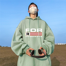 ！秋季重磅宽松大码港风FOR印花连帽卫衣LW124-特p35，男装卫衣，星座508（原C305）