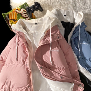 假两件棉服外套男连帽加厚棉衣 2199特P90图片