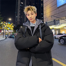 冬季加厚棉衣外套男假两件加厚外套男装上衣BM07-P75，男装棉衣，星座210-1
