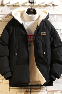 控128加绒面包服男大码羊羔毛棉衣男MY16350-P100图片