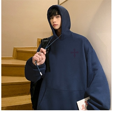 抖音供货、重磅360克现货字母印花连帽卫衣HD019-1-LMWY4465-P35，男装卫衣，电商019-1