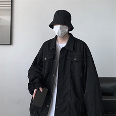 牛仔夹克男大码牛仔外套男茄克NJ77099-P60加绒款-P75，男装夹克，电商A040