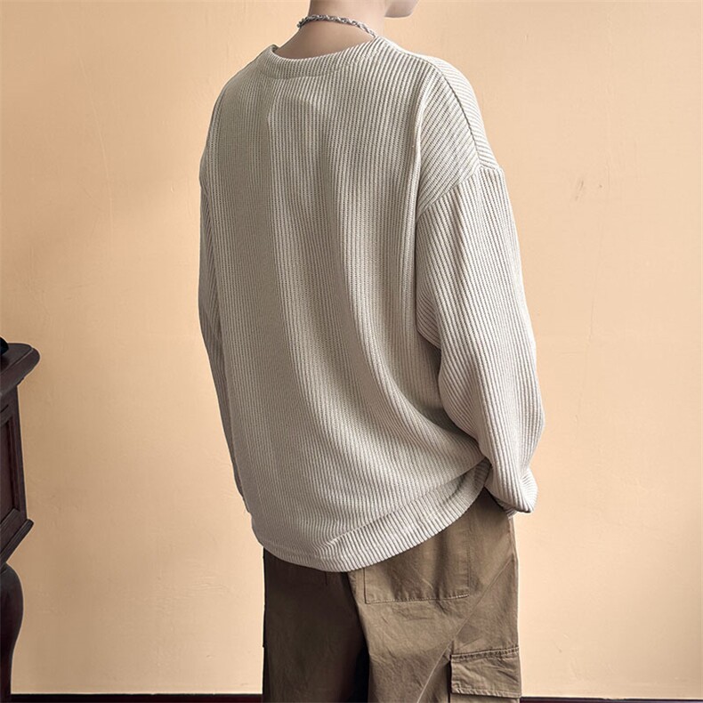 现货拉链毛衣潮牌宽松休闲套头针织衫A351-AW2503-P65,男装针织衫/毛衣,电商A351