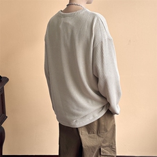 现货拉链毛衣潮牌宽松休闲套头针织衫A351-AW2503-P65，男装针织衫/毛衣，电商A351