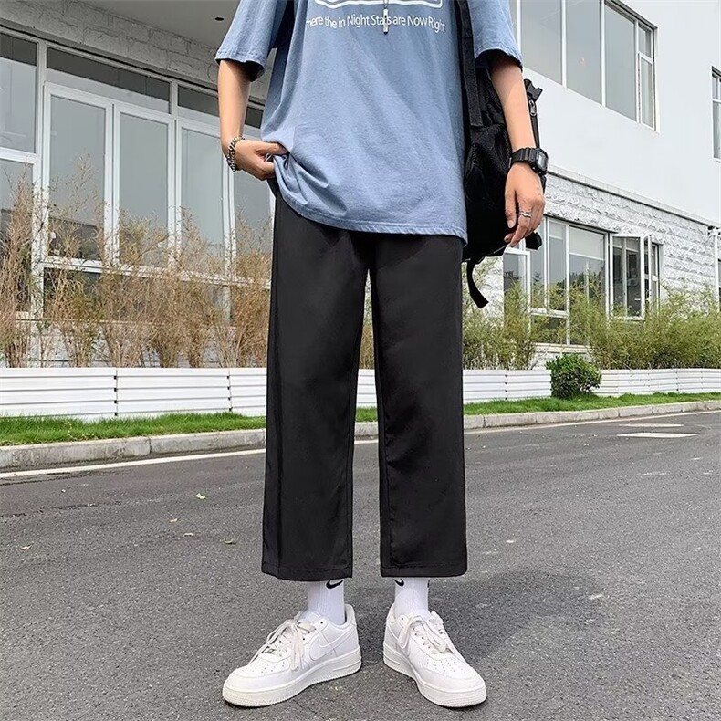 气质青春流行时尚潮牌潮九分裤春秋潮流日系宽松型休闲裤GK25P20,男装休闲裤,星座1116-2