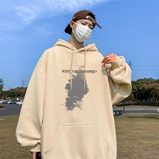 抖音得物供货可提供视频秋冬重磅美式宽松连帽卫衣DL2303，男装卫衣，电商A486