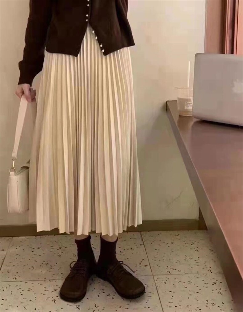 现货，百褶半裙，7色，女装半身裙，曼希野