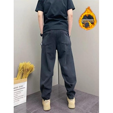网图！秋季上新基础款休闲黑色长裤百搭-LK80173JR-特批45，男装休闲裤，电商A061