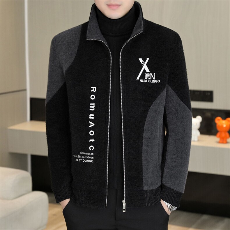 秋冬新款男士短款立领时尚潮流修身毛呢大衣夹克外套D76P145控238,男装毛呢大衣,电商B226-2（原B217-2）
