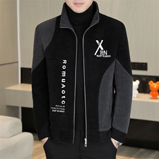 秋冬新款男士短款立领时尚潮流修身毛呢大衣夹克外套D76P145控238，男装毛呢大衣，电商B226-2（原B217-2）