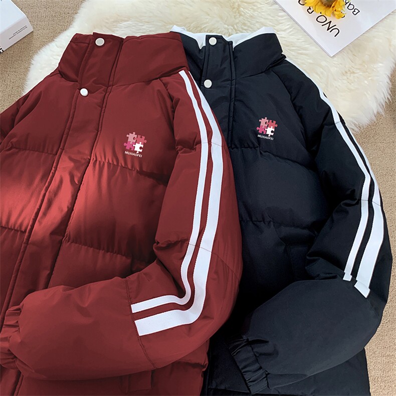 量大优可提供视频冬棉衣立领条纹HD019-1-MF5258-P75,男装棉衣,电商019-1