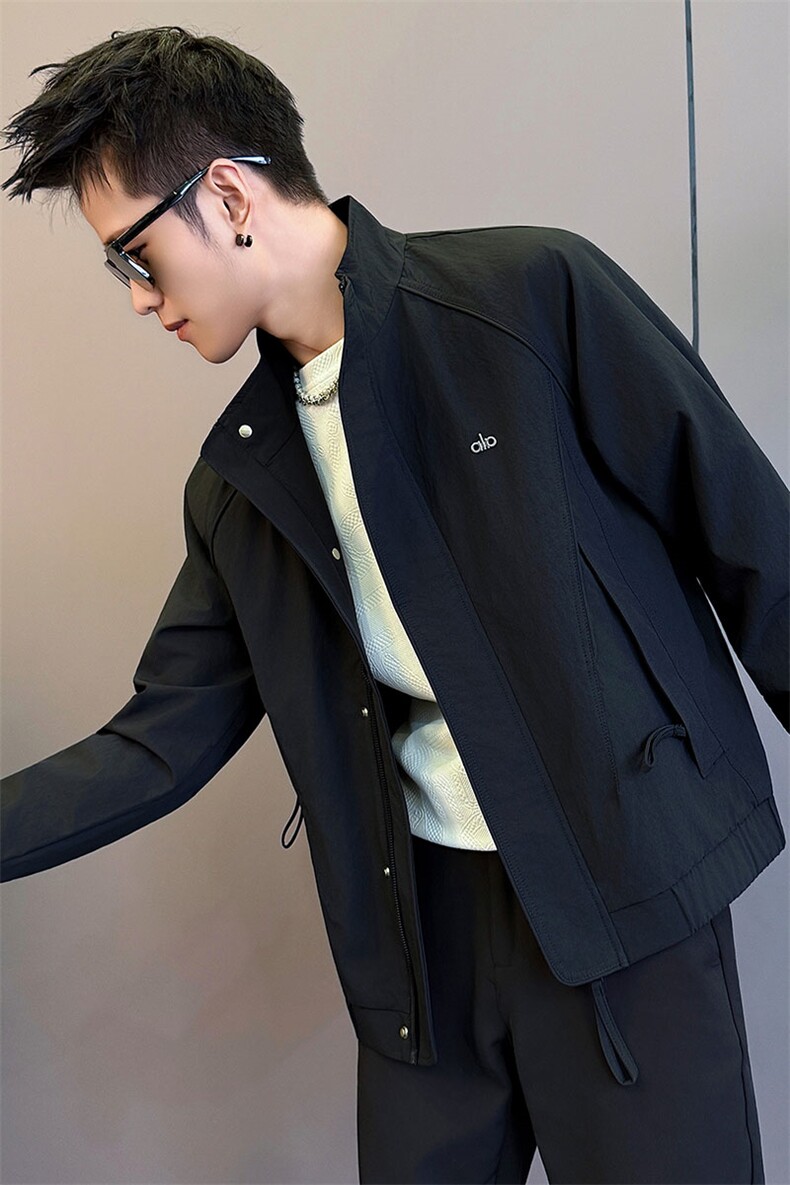 JK559-P98控138男潮牌立领外套韩版潮流男装上衣2025新款春秋季衣,女装短外套,星座102A（原电商D309-1）