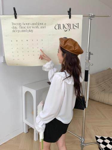 TWTIUWOO-秋装新款翻领衬衫，女装衬衫，她物