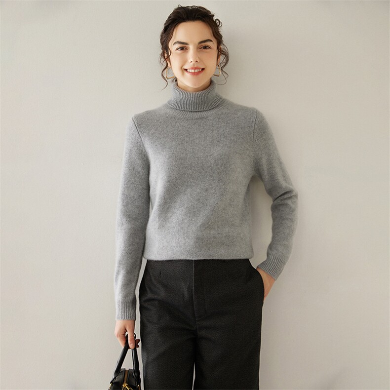 纯棉长袖t恤女丝光棉25秋冬新款薄款修身打底衫V领新疆棉秋衣，女装羊绒衫，轩妮羊绒